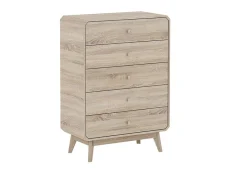 Kidsaw Kidsaw Janeiro Oak 5 Drawer Chest of Drawers