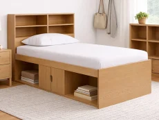 Kidsaw Kidsaw Low Cabin Oak Bookcase Headboard Cabin Bed Frame