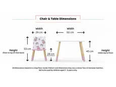 Kidsaw Kidsaw Peppa Pig Pattern Table and Chairs