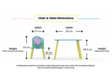 Kidsaw Kidsaw Peppa Pig Table and Chairs
