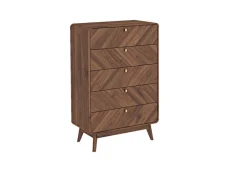 Kidsaw Kidsaw Petra Walnut 4 Drawer Chest of Drawers