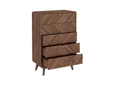 Kidsaw Kidsaw Petra Walnut 4 Drawer Chest of Drawers