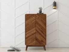 Kidsaw Kidsaw Petra Walnut 2 Door Shoe Cabinet