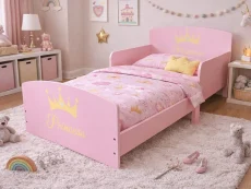 Kidsaw Kidsaw Princess Pink and Yellow Toddler Bed Frame