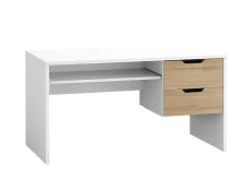 Kidsaw Kidsaw Swansea White and Oak 2 Drawer Desk