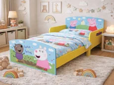 Kidsaw Kidsaw Toddler Blue and Yellow Bed Frame