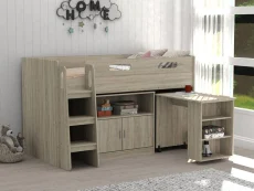 Kidsaw Kidsaw Wellington Oak Mid Sleeper Bed Frame