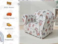 Kidsaw Kidsaw Peppa Pig White Children's Mini Chair