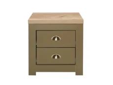 Birlea Birlea Highgate Olive and Oak Effect 2 Drawer Bedside Table