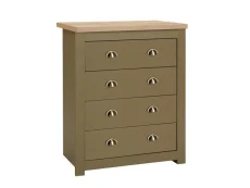 Birlea Birlea Highgate Olive and Oak Effect 4 Drawer Chest of Drawers