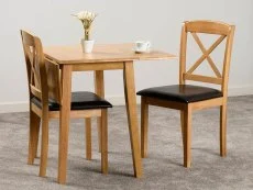 Clearance - Seconique Mason Oak Drop Leaf Dining Table and 2 Chair Set Clearance - Seconique Mason Oak Drop Leaf Dining Table and 2 Chair Set