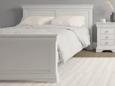 Seconique Seconique Bordeaux Ivory Wooden Bed Frame (High Footend)