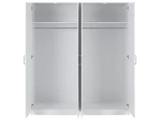 Seconique Seconique Dakota White 4 Door Wardrobe