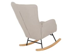 Seconique Seconique Hayden Beige Fabric Rocking Chair