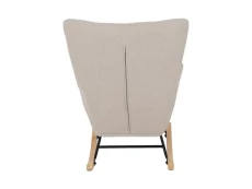 Seconique Seconique Hayden Beige Fabric Rocking Chair