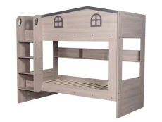 Seconique Seconique Hector Ash Grey Wooden Bunk Bed Frame