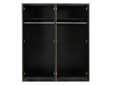 Seconique Seconique Malvern Black 4 Door Wardrobe