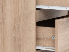 Seconique Seconique Malvern Sonoma Oak 5 Drawer Narrow Chest of Drawers