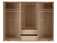 Seconique Seconique Malvern Sonoma Oak 6 Door 2 Drawer Wardrobe