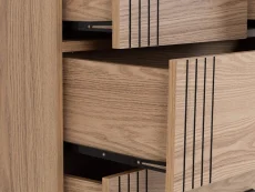 Seconique Seconique Tessa Natural Oak 3+2 Drawer Chest of Drawers