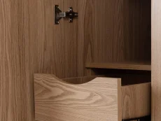 Seconique Seconique Tessa Natural Oak 4 Door Mirrored Wardrobe
