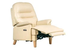 ASC ASC Boston Leather Power Recliner Chair on Legs