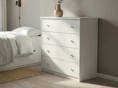 Core Core Erin White 4 Drawer Chest of Drawers