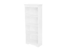Core Core Erin White Low Narrow Bookcase