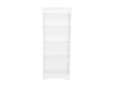 Core Core Erin White Low Narrow Bookcase