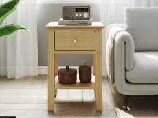 Core Core Henley Oak 1 Drawer Bedside Table