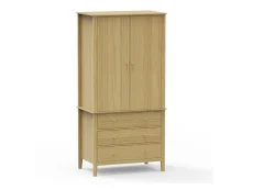 Core Core Henley Oak 2 Door 3 Drawer Wardrobe