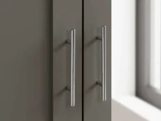 Birlea Birlea Highgate Dark Grey and Oak Effect 2 Door Wardrobe