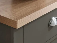 Birlea Birlea Highgate Dark Grey and Oak Effect 3 Door 2 Drawer Sideboard