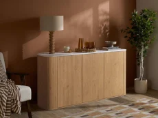 Birlea Russo Oak 3 Door Sideboard Birlea Russo Oak 3 Door Sideboard