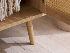 Birlea Birlea Croxley Rattan and Oak 2 Door Sideboard