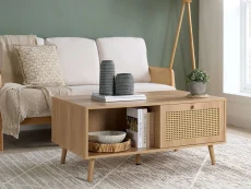 Birlea Birlea Croxley Rattan and Oak Coffee table