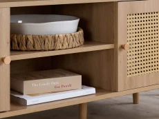 Birlea Birlea Croxley Rattan and Oak Large TV Unit