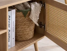 Birlea Birlea Croxley Rattan and Oak Large TV Unit