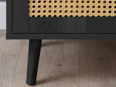 Birlea Birlea Croxley Rattan and Black Small TV Unit