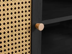 Birlea Birlea Croxley Rattan and Black Small TV Unit