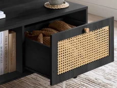 Birlea Birlea Croxley Rattan and Black Coffee table