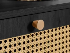 Birlea Birlea Croxley Rattan and Black Coffee table