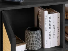 Birlea Birlea Croxley Rattan and Black Large TV Unit