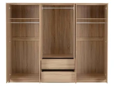 Seconique Seconique Malvern Sonoma Oak 6 Door 2 Drawer Wardrobe
