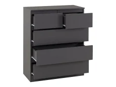 Seconique Seconique Malvern Grey 3+2 Drawer Chest of Drawers