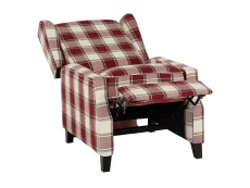 Seconique Seconique Kensington Red Tartan Fabric Recliner Chair