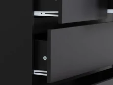 Seconique Seconique Malvern Black 3+2 Drawer Chest of Drawers