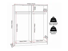Seconique Malvern Black 4 Door Wardrobe Seconique Malvern Black 4 Door Wardrobe
