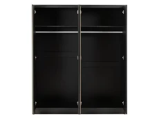 Seconique Seconique Malvern Black 4 Door Wardrobe