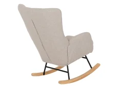 Seconique Seconique Hayden Beige Fabric Rocking Chair